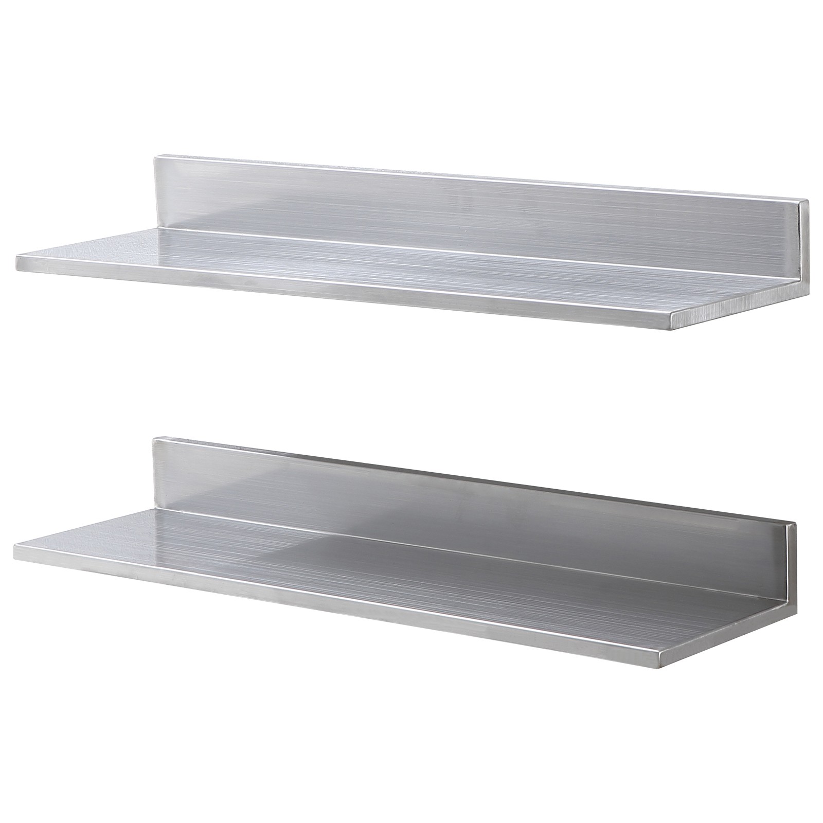 VEVOR 30" x 8.6" Stainless Steel Wall Mounted Shelf Kitchen Shelving 2 Pack