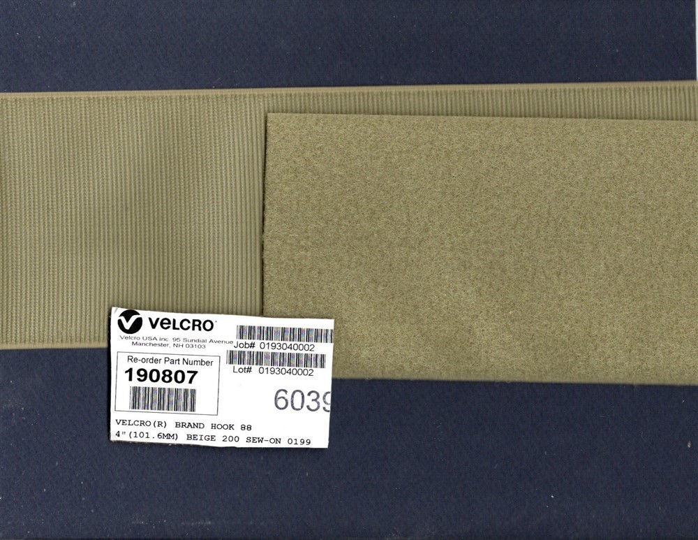 Desert Tan 12" X 4" Velcro Brand Velcro Brand Hook Loop Squadron Jacket Patch