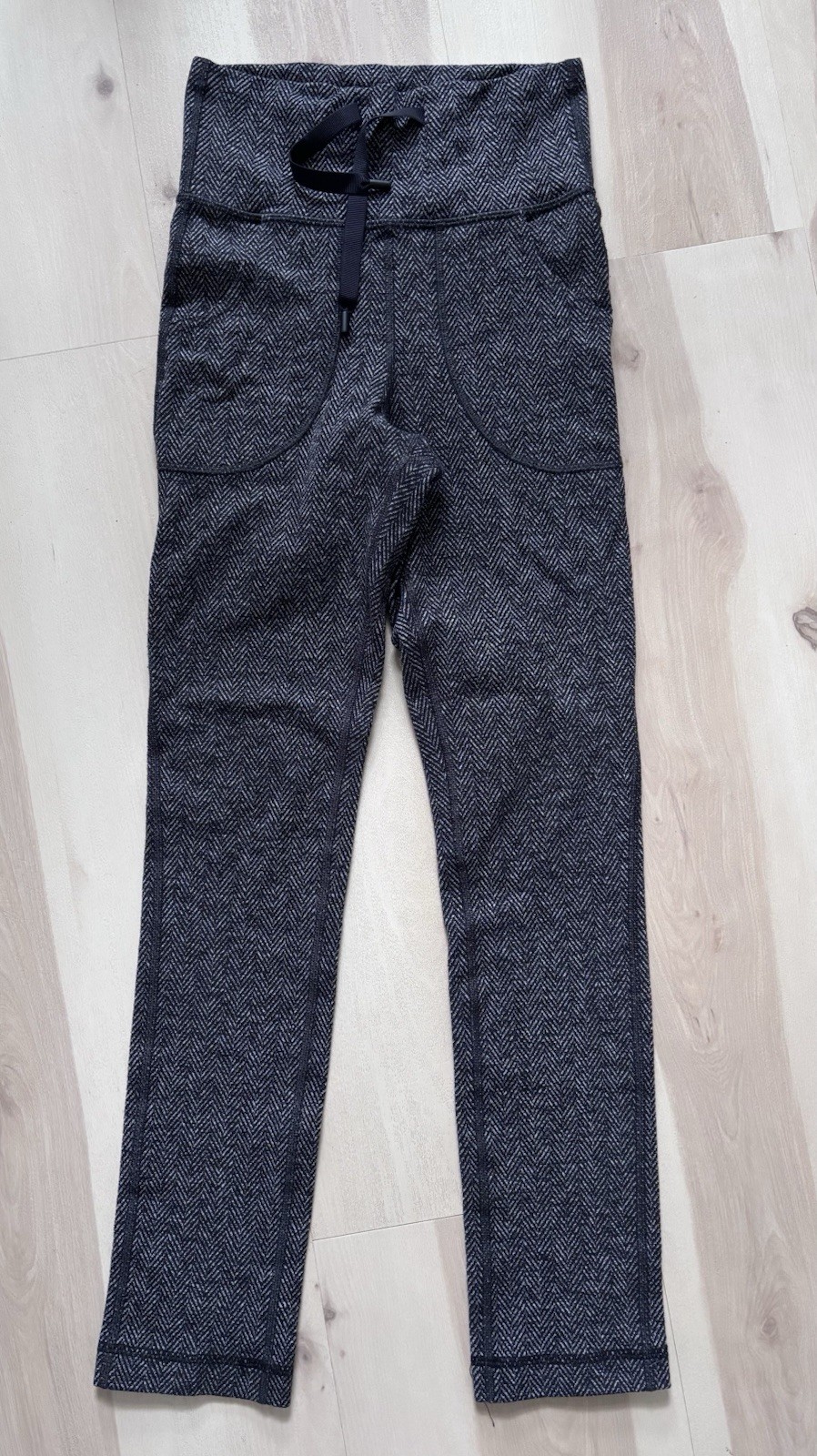 Lululemon Sz 0 Leggings Skinny Will Herringbone Design High Waist