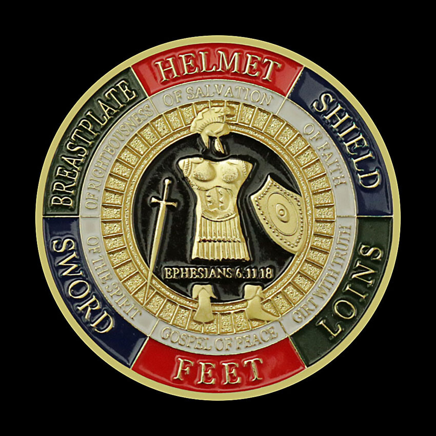 20 PCS Put On the Whole Armor Of God Commemorative Collection Challenge Coin