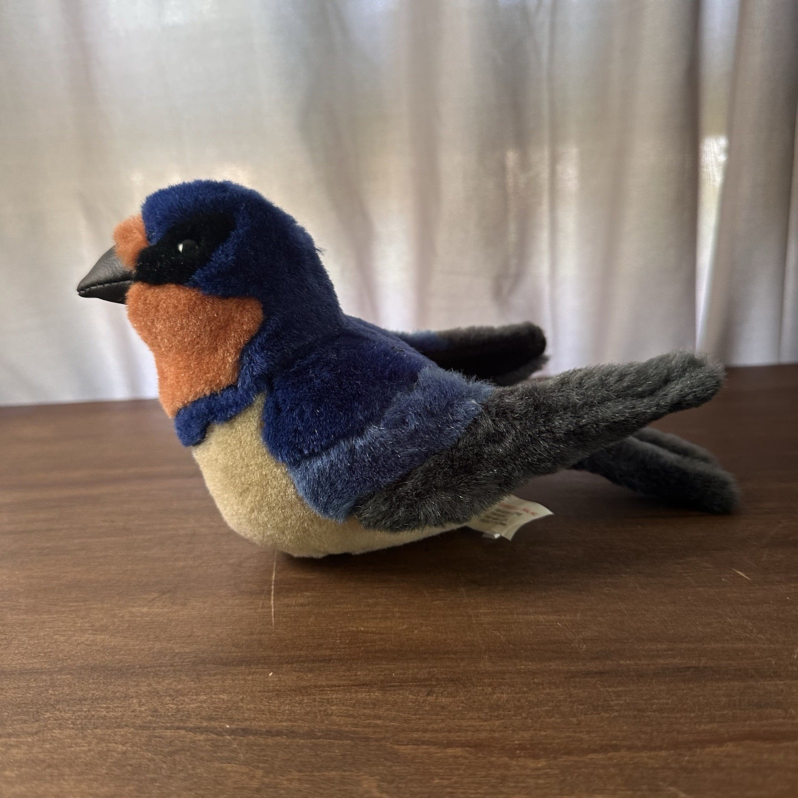 Audubon Wild Republic Realistic Bird Plush Makes Chirp Sound Barn Swallow