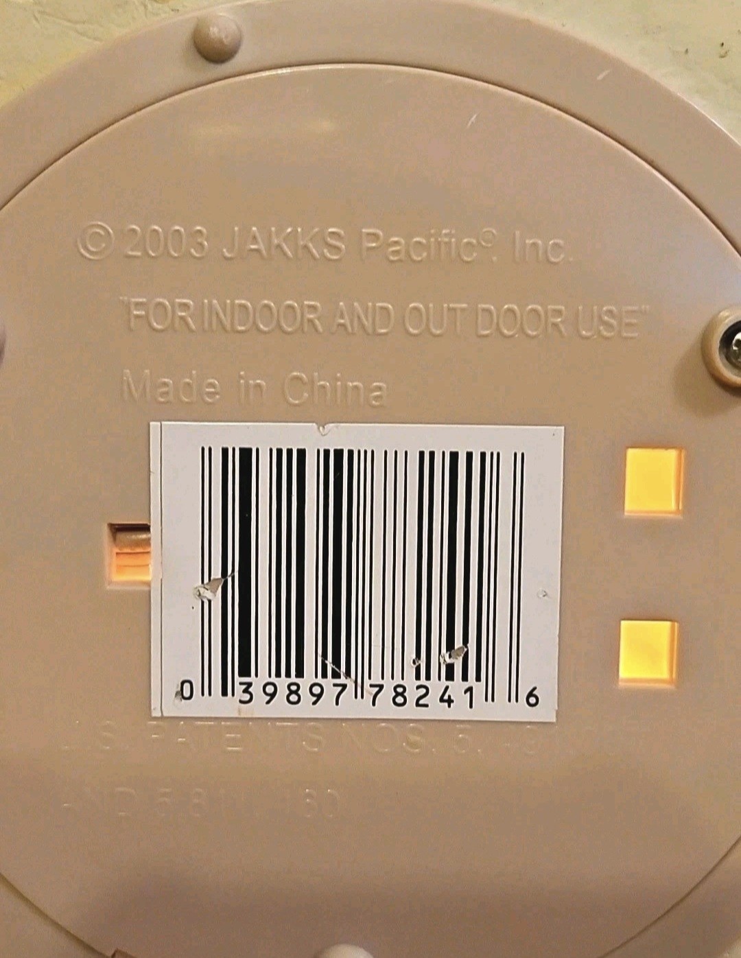 Vintage 2003 Blowmold Jakks Pacific Lighted Indoor Outdoor Halloween Rock Face