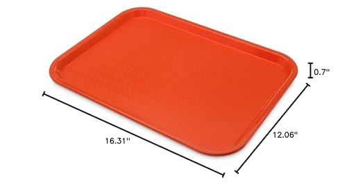 Carlisle FoodService Products CT121624 Café 16.3" x 12.1" x 0.7", Orange