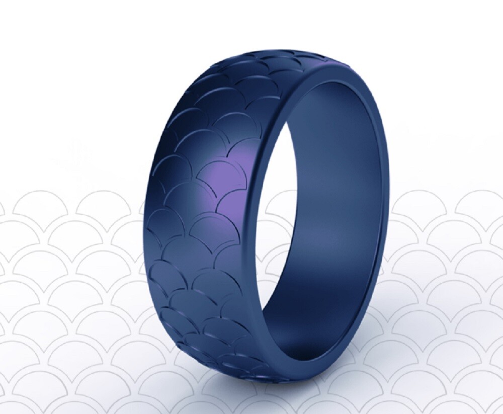 7 Pack Silicone Wedding Rings, Unisex Rubber Bands for Active Lifestyles & Sport