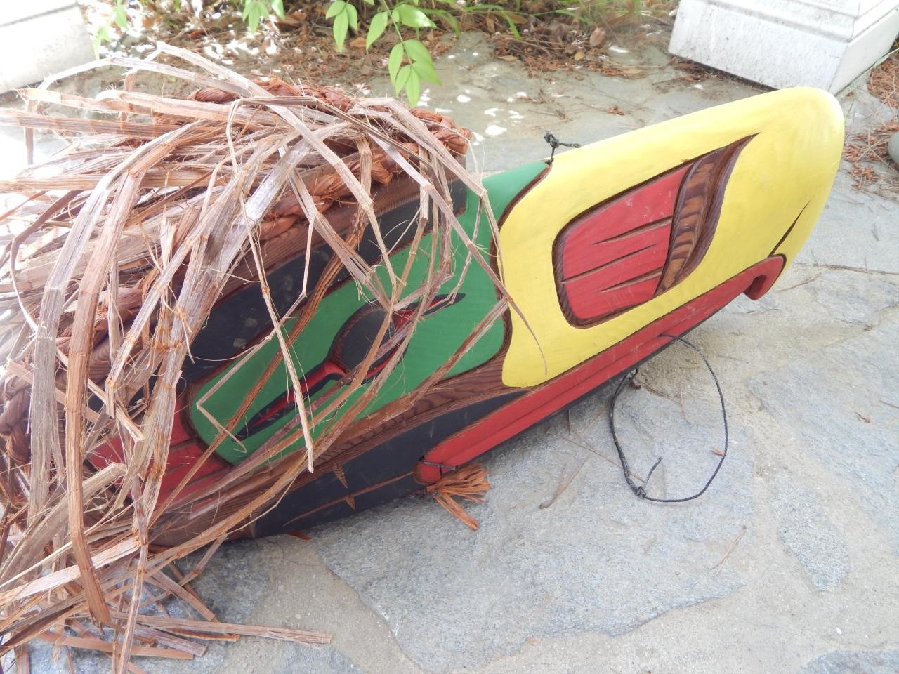 LARGE NW SQUAMISH INDIAN CANADA SGND ARTICULATED EAGLE MASK KURTIS ANTONE XLNT !