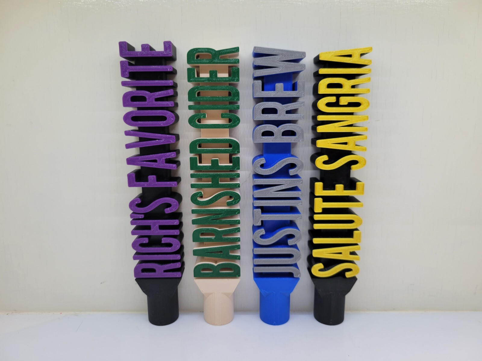 Custom Beer Tap Handles 3D Printed Personalized Keg Taps Custom Tap Bar Handles