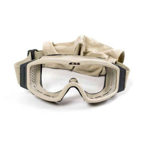 USGI ESS Profile NVG Tan Goggles Clear Lens Only w/ Carrying Case