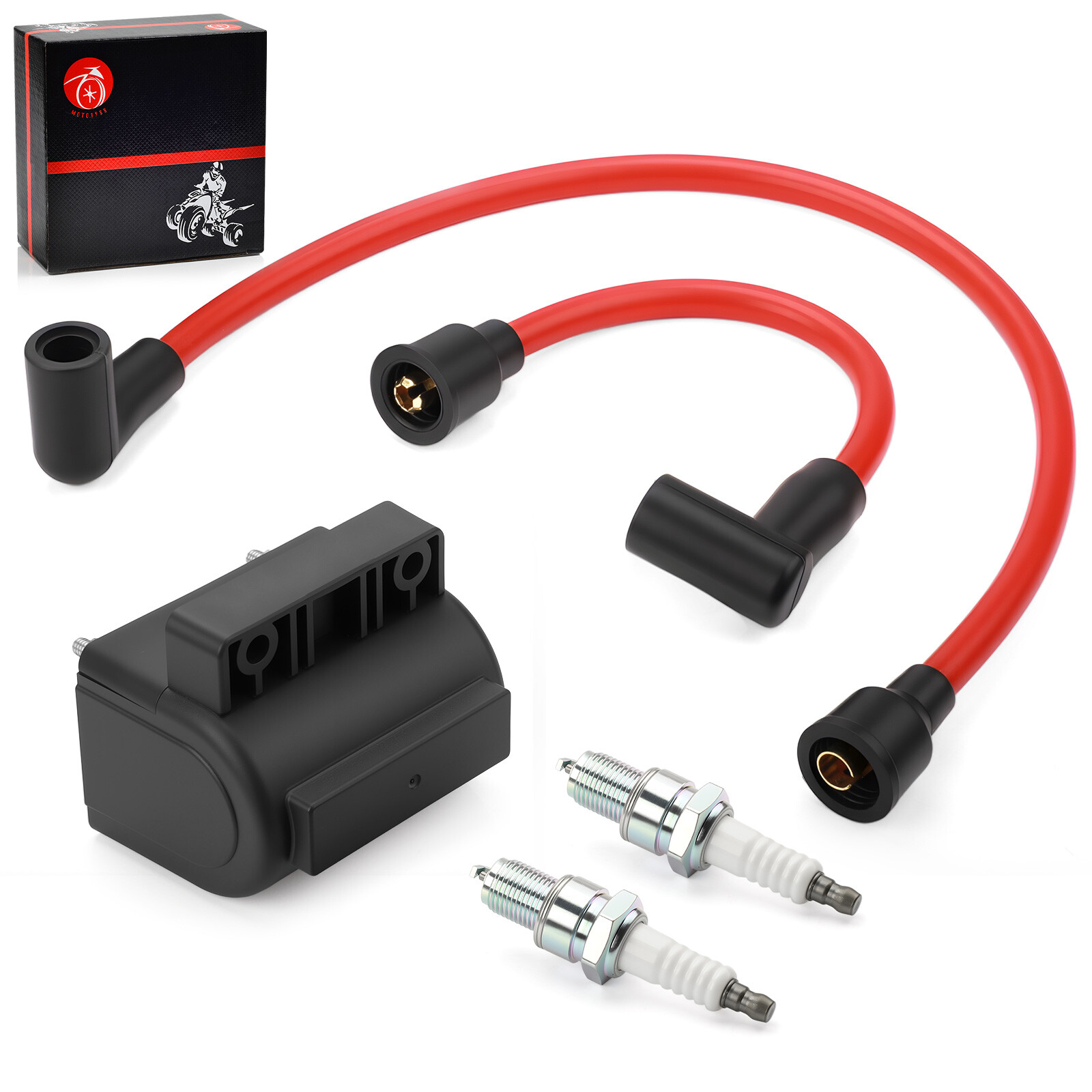 Ignition Coil & Spark Plug Wire Cap For Heritage Softail Classic FLSTC 1991-1999