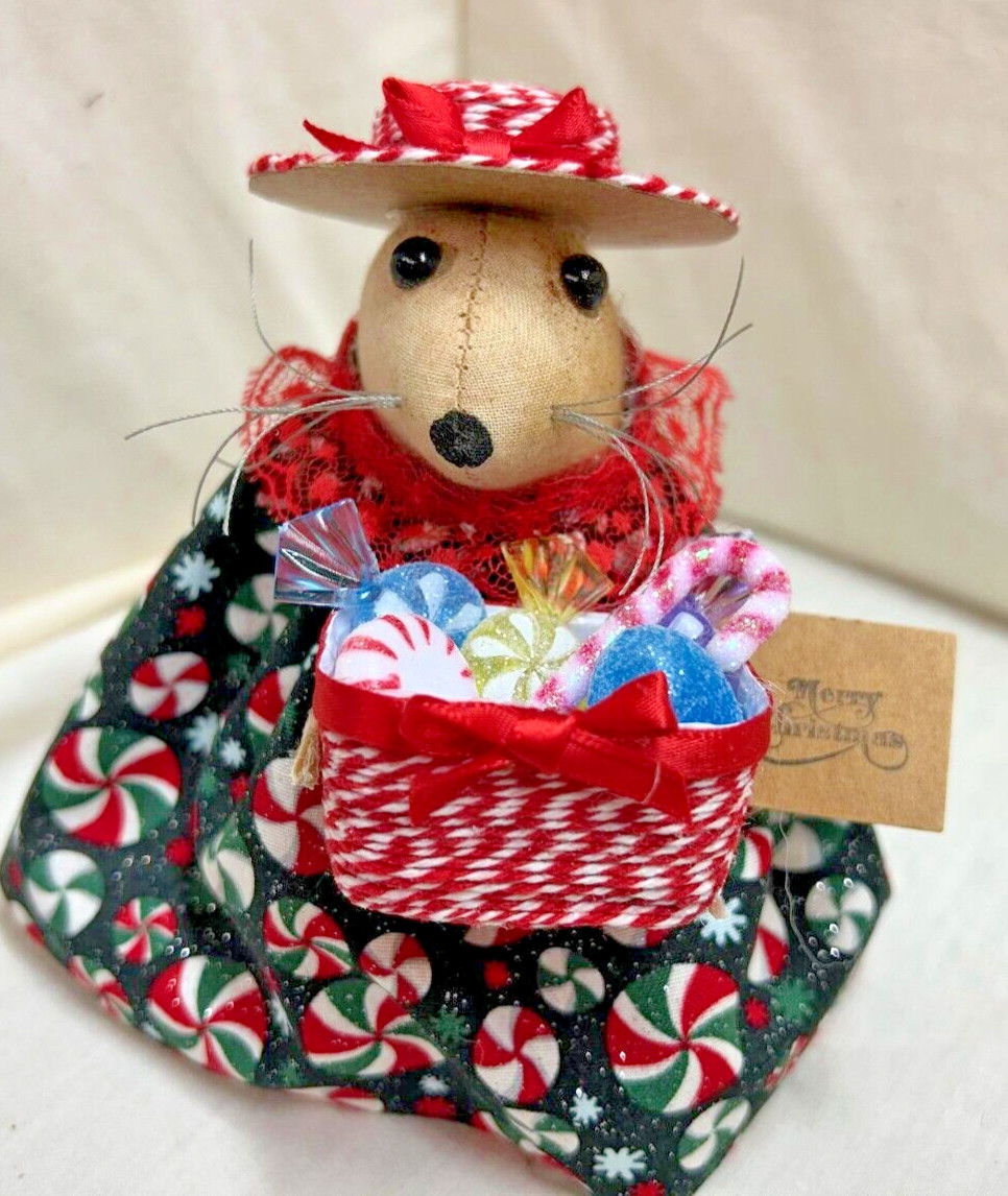Christmas Mouse/Christmas Candy/Primitive/Grunged