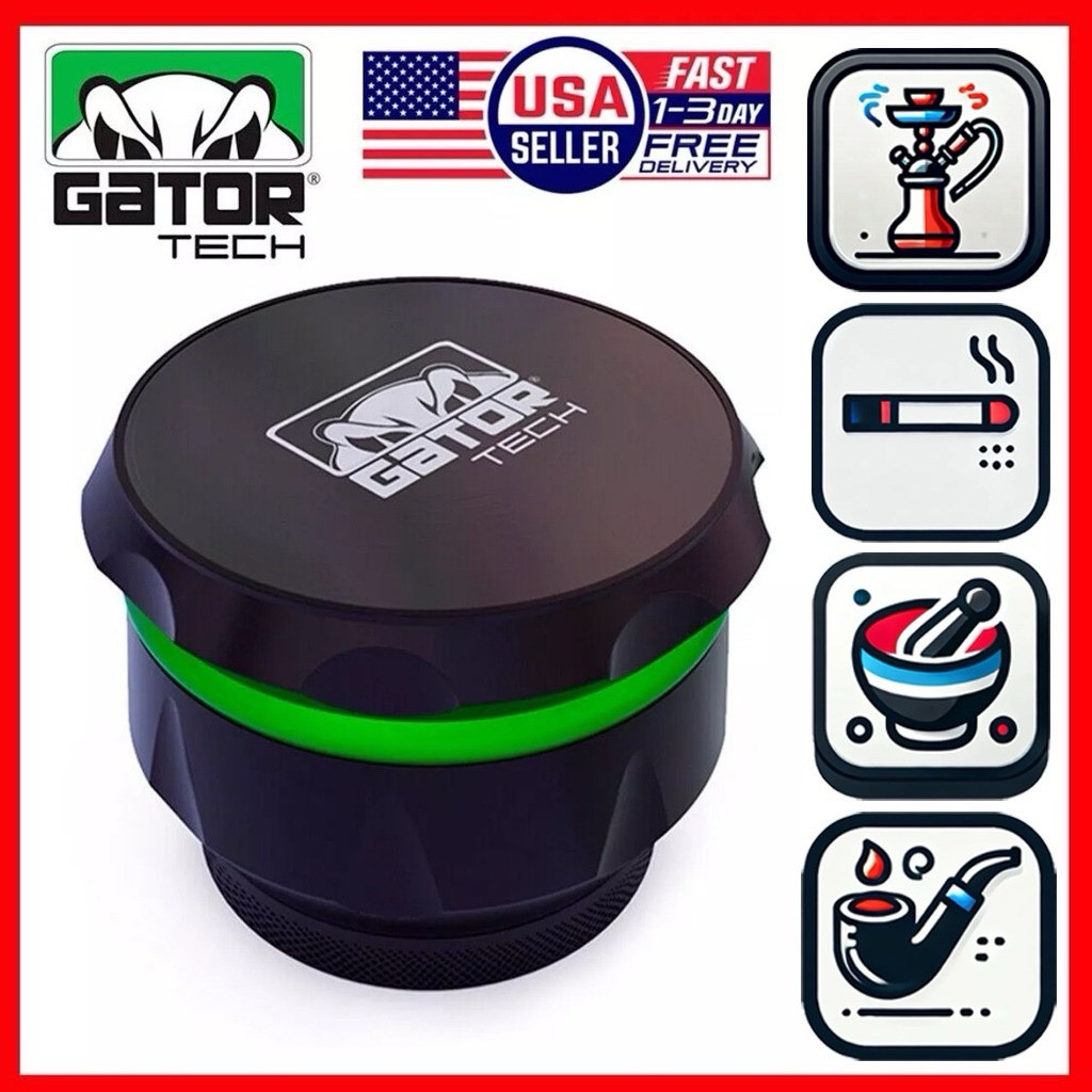 Tobacco Herb Grinder Spice Herbal Metal Smoke Crusher 2.0” Hand Handle Muller