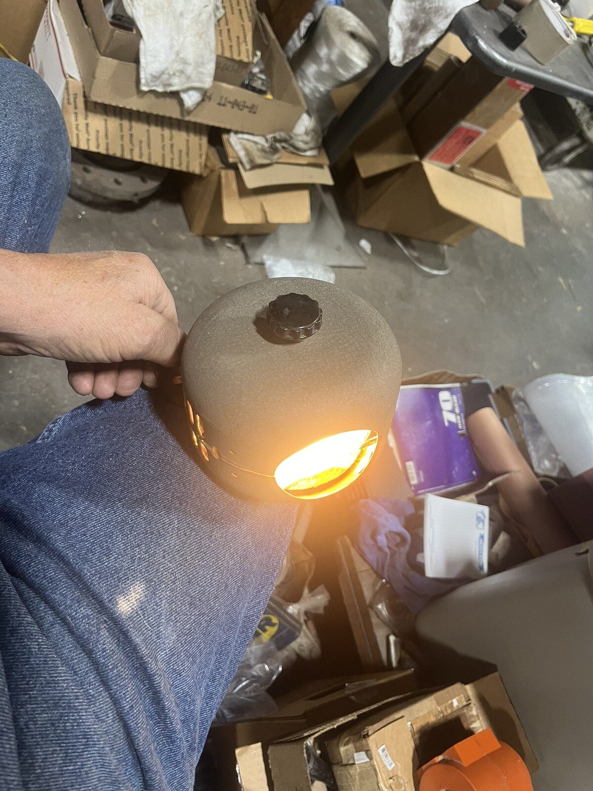 small antique spotlight