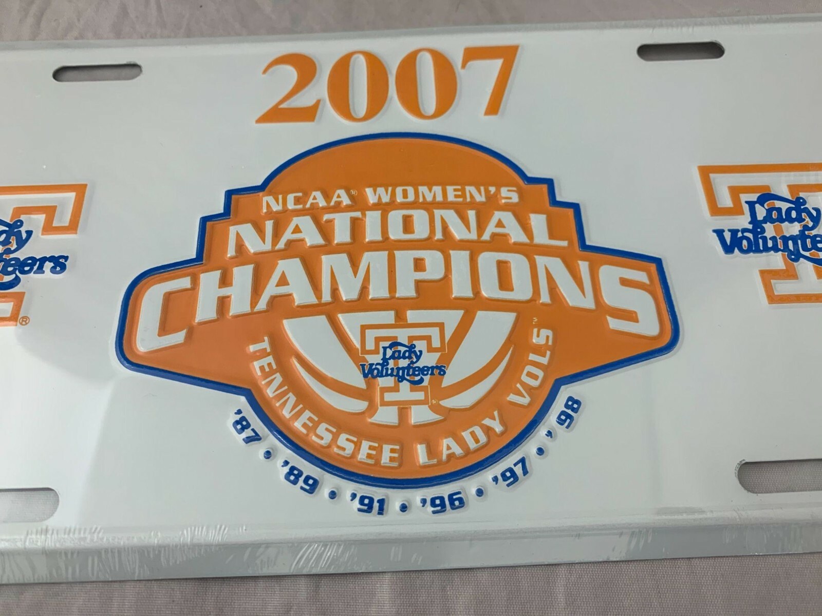 2007 Tennessee Lady Vols National Champions License Plate - 12" x 6"