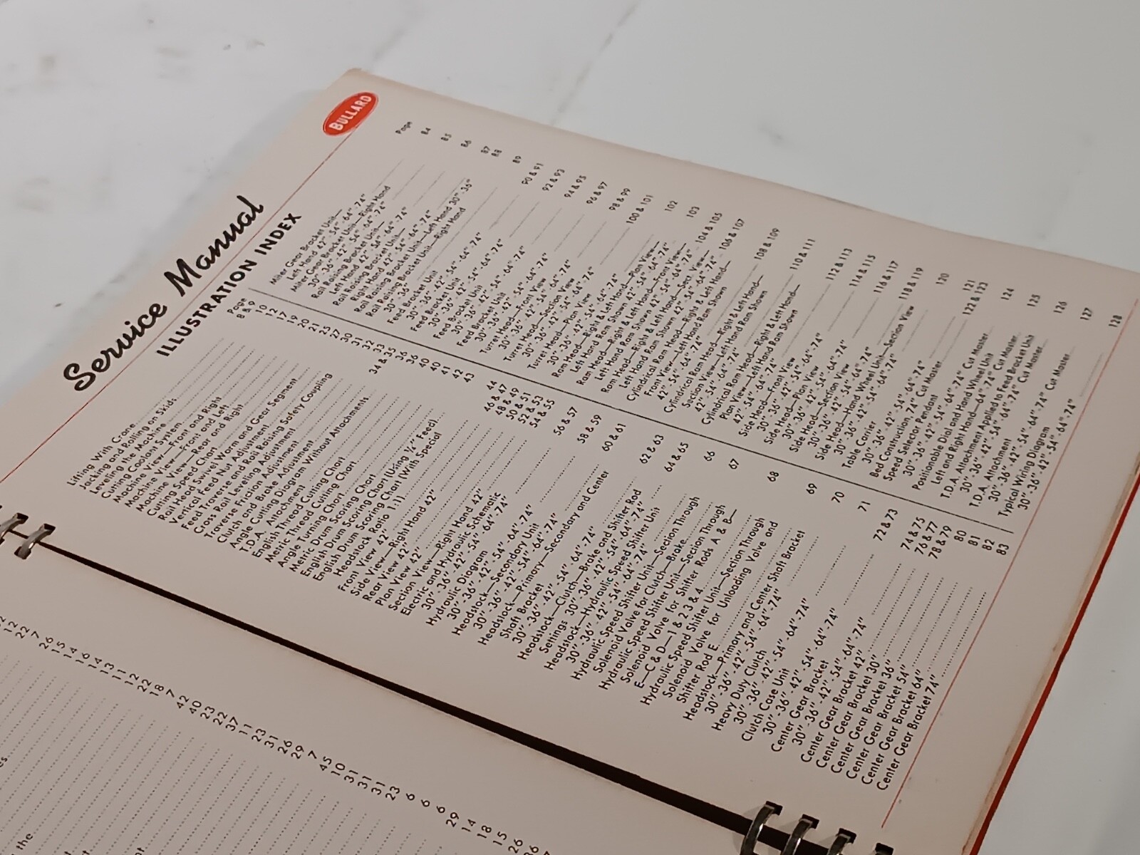 Lot of 7 Bullard Cut Master Vertical Turret Lathe Service & Instruction Manuals