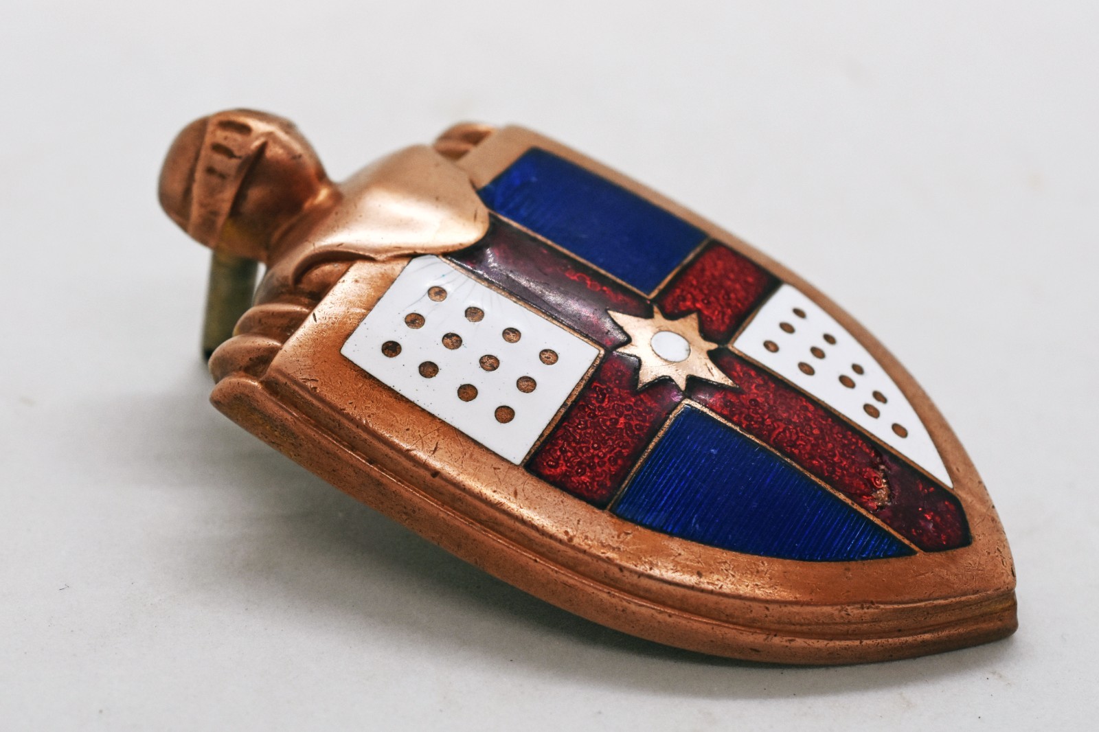 Original 1946 1947 1948 1949 Lincoln Hood Emblem / Badge - Vintage