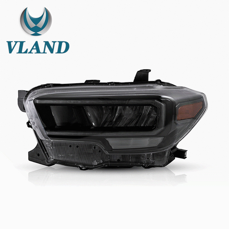 For 2016 2017-2020 2021 Toyota Tacoma Full LED DRL Projector Headlights Lamps