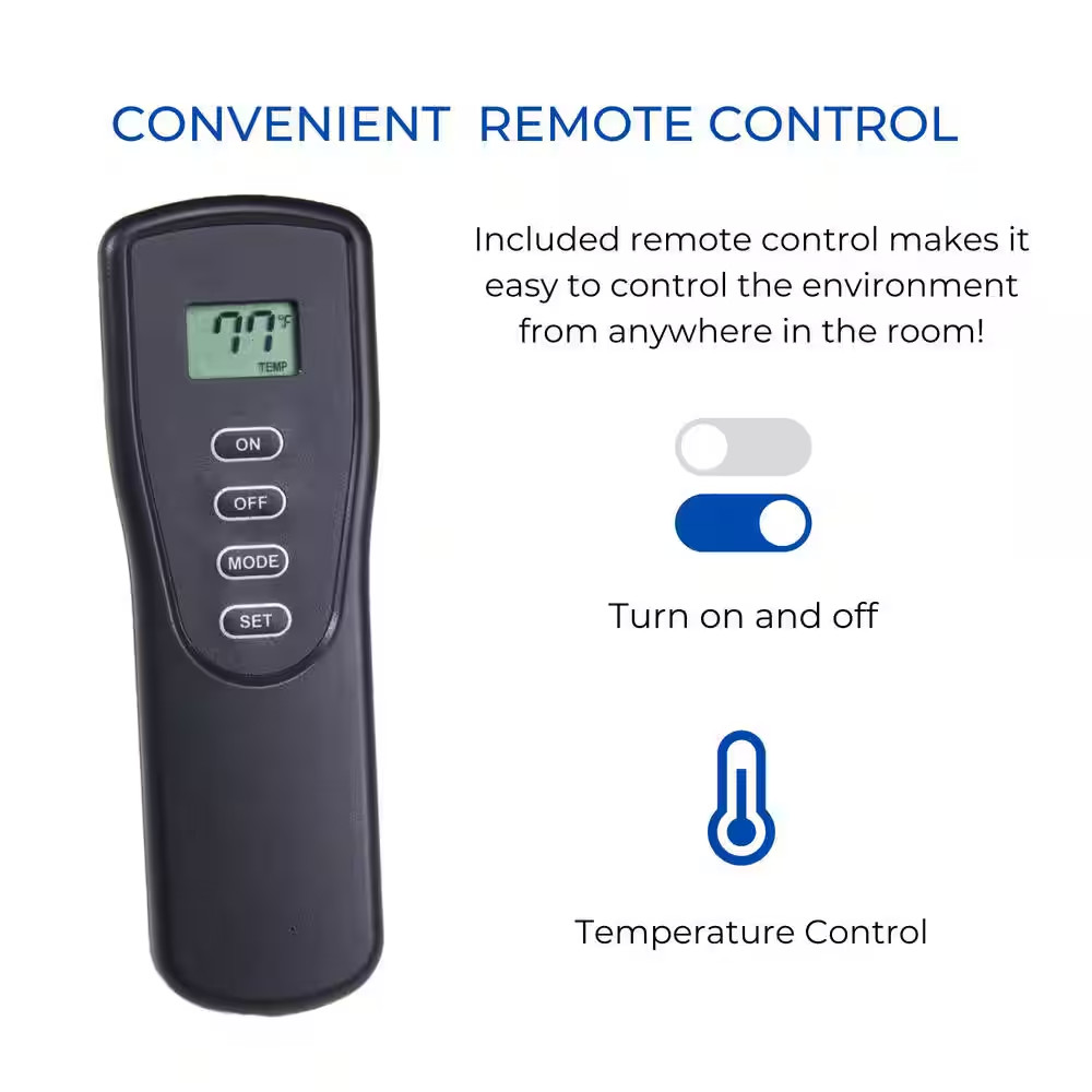 18 In. Ventless 30,000 BTU Split Red Oak Dual Fuel Gas Log Set with Remote Contr