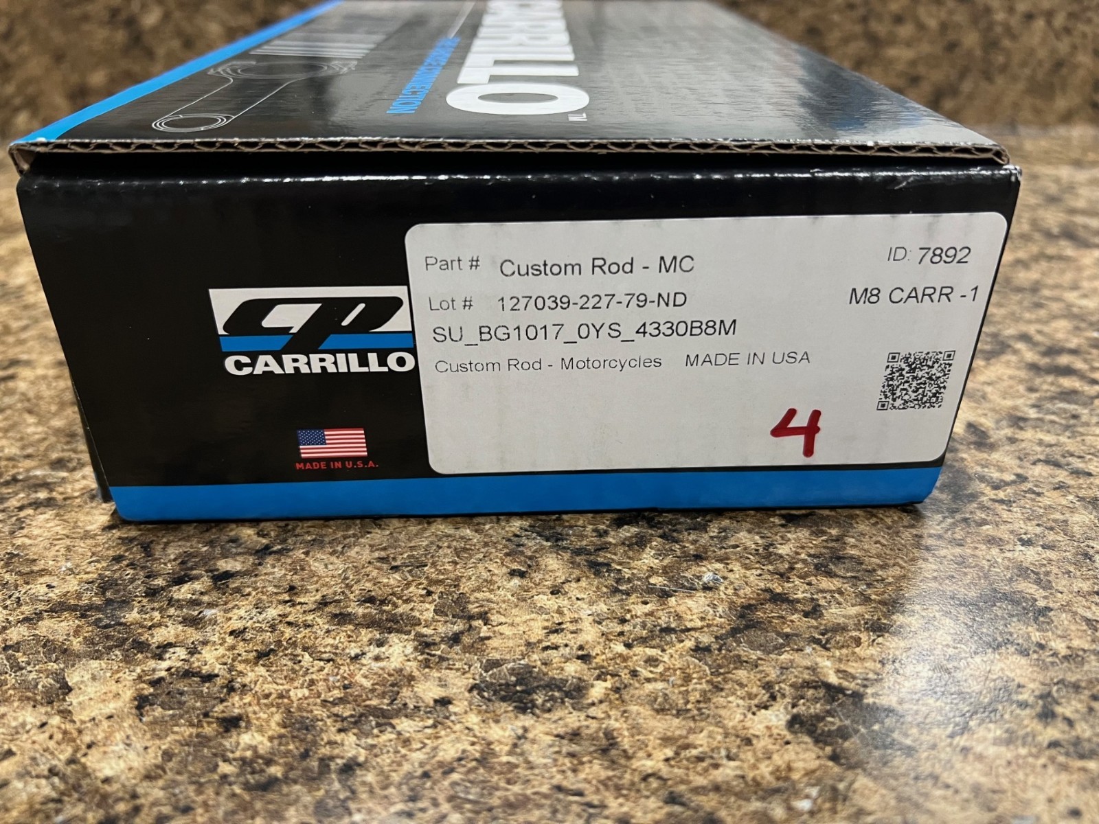 Carrillo Rods For Suzuki GSX-R1000 GSX-R1000R 2017-2025 3mm Shorter Than Stock