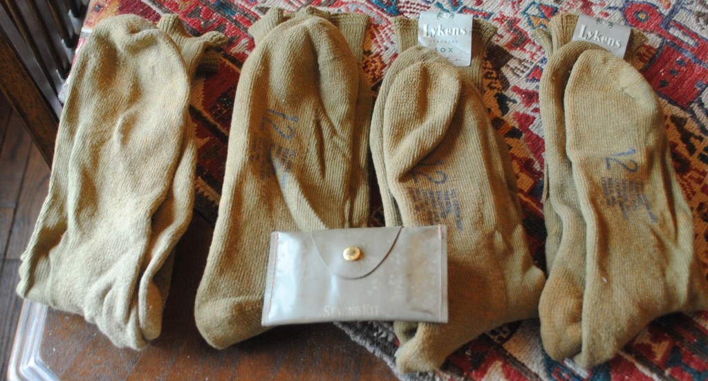 USMC WW11/KOREAN WAR SOCKS SEWING KIT LYKENS SOCKS LYKEN PA.