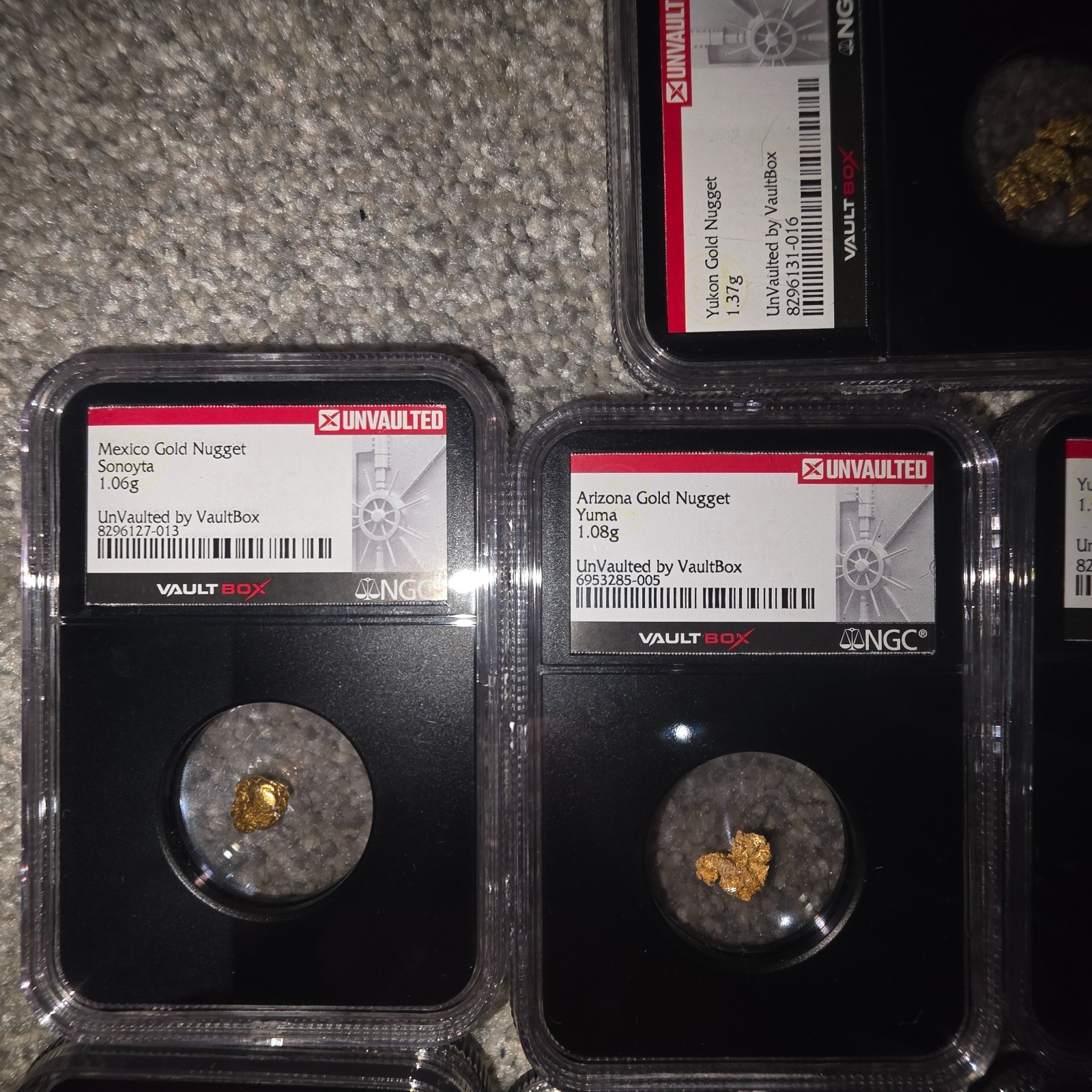 Alaskan gold nuggets 18.02 grams