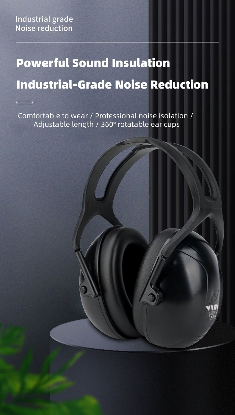Noise Reduction Ear Muffs Soundproof Headphones for Study Work Industrial 31dB