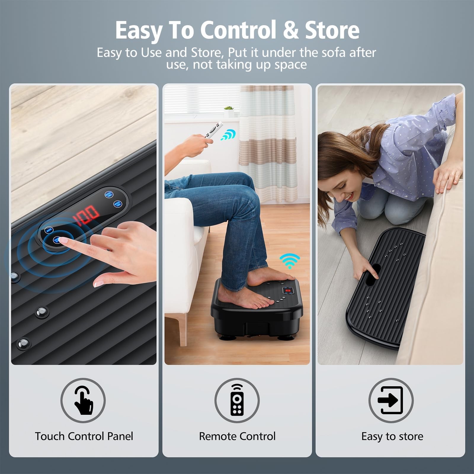 Vibration Plate Exercise Machine, Vibration Plate for Lymphatic Drainage 330 ...