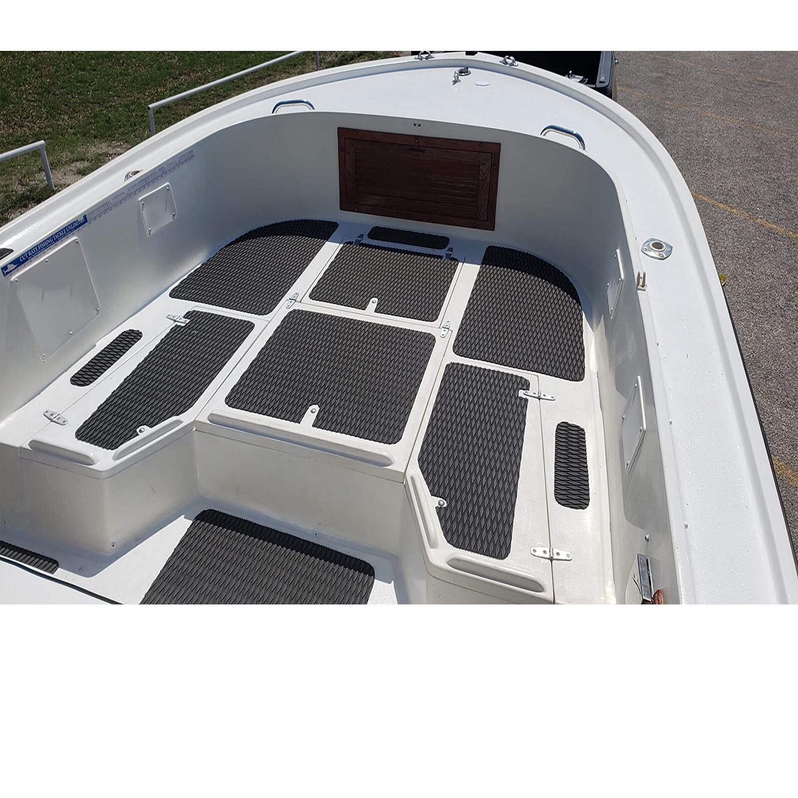 Black Diamond EVA Foam Boat Flooring Marine Decking Carpet , Kayak Surfboad Pad