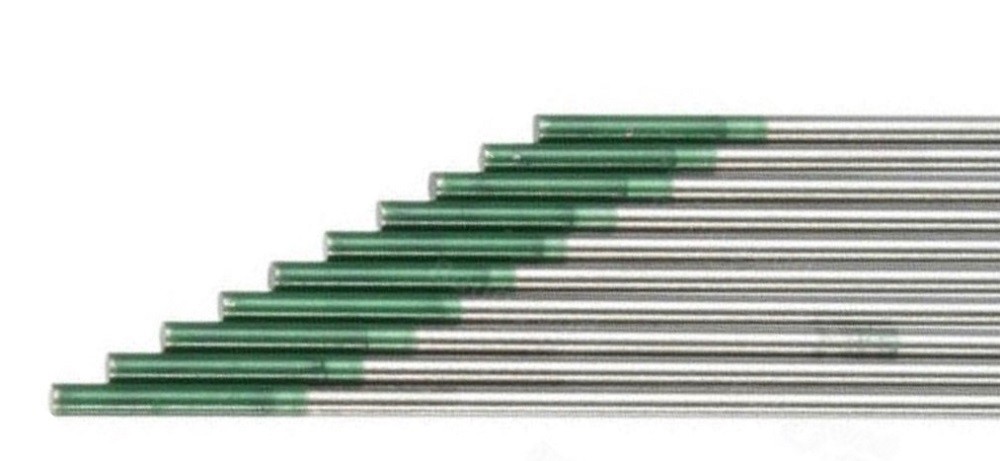 TIG Tungsten Welding Electrodes PURE 1/8" X 7" GREEN Pack of 10