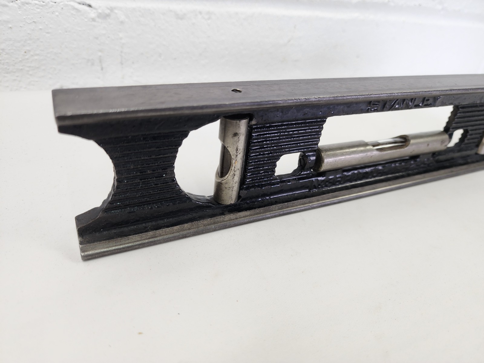 (2) Vintage Stanley No. 36 Cast Iron 12" Machinist Level