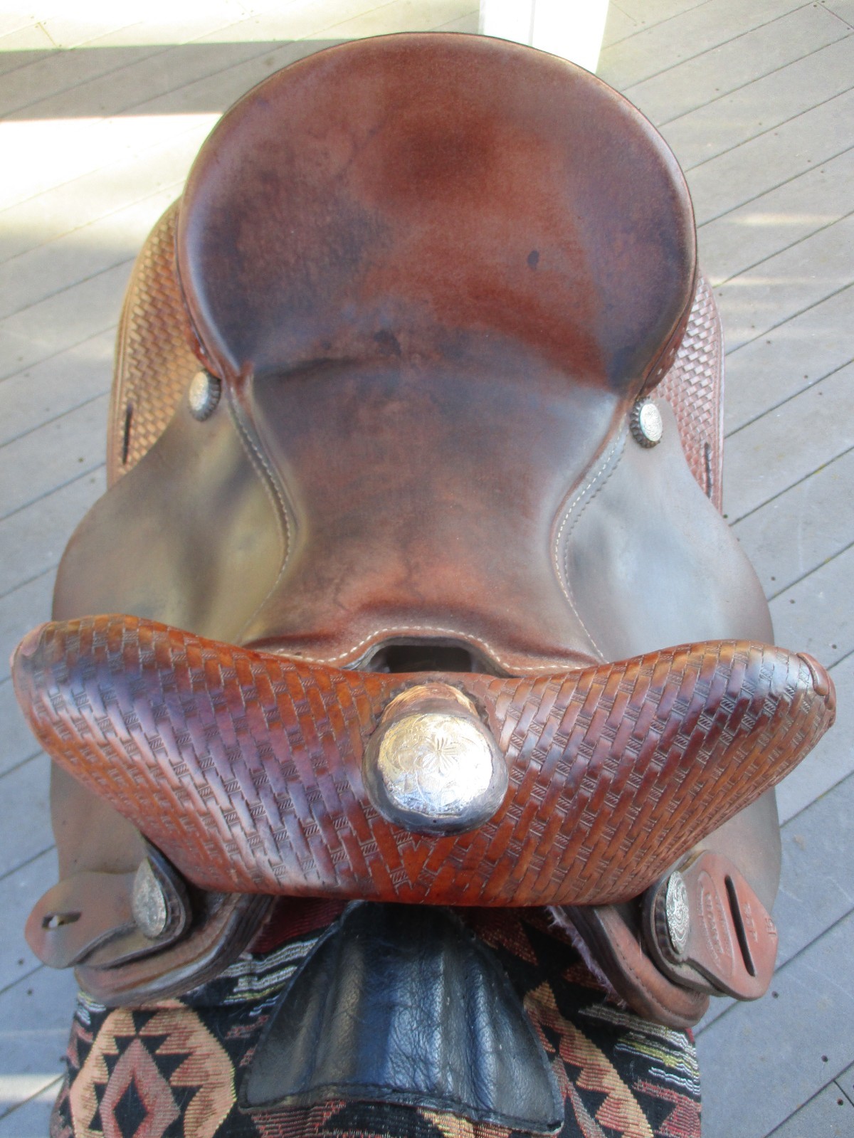 15'' FQH BARS #425 DAKOTA SADDLERY WESTERN BEAR TRAP BARREL SADDLE