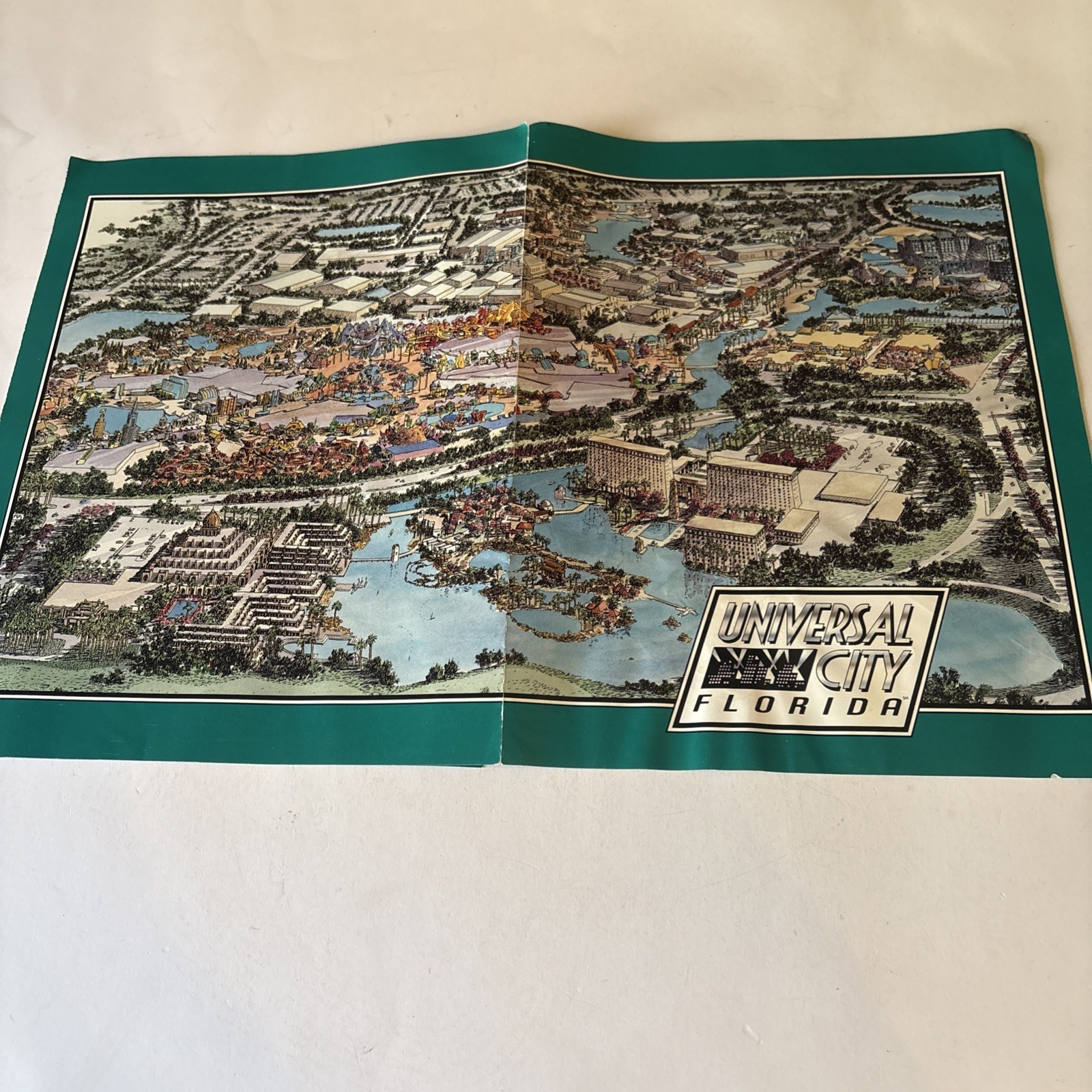 Vintage Universal City Florida Pre Islands of Adventure Brochure Map RARE