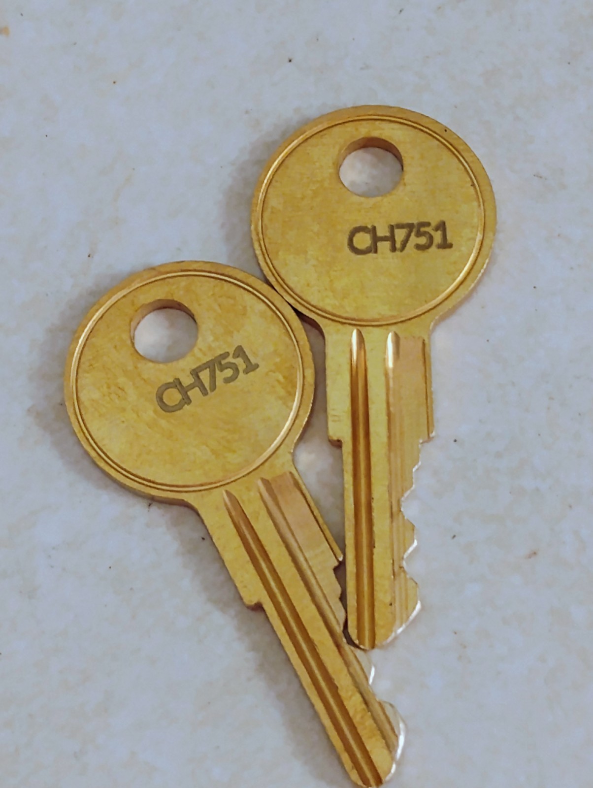 CH751 Key  ...  Fits RV  compartment, tool chest  ...  Lot of 2