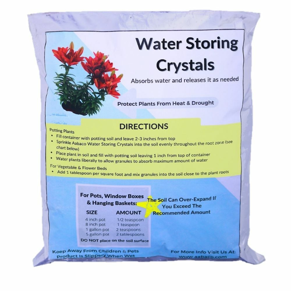 Water Absorbing Polymer Crystals - Soil Moisture