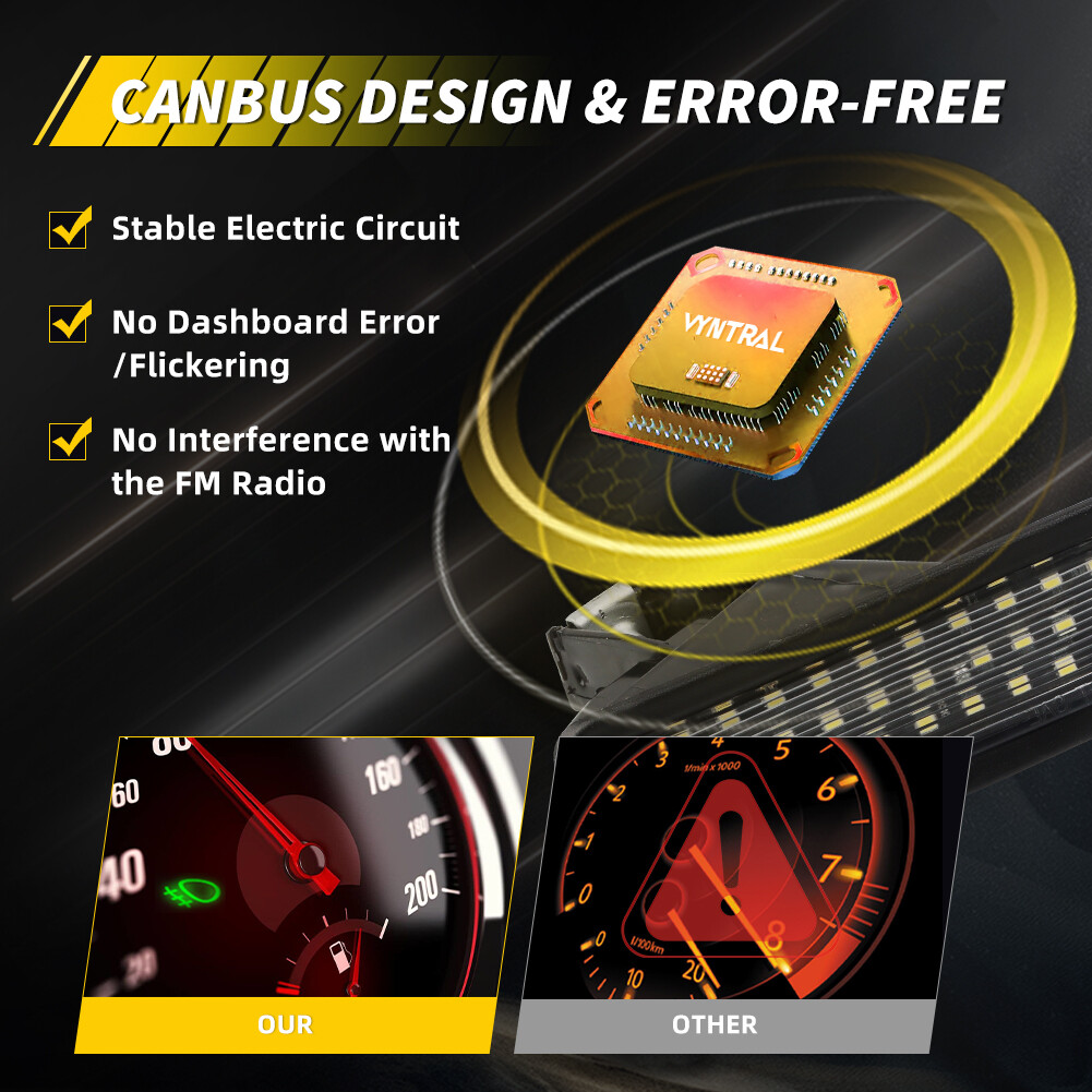 OE-Fit White 18-SMD Full LED License Plate Lights Kit For 19+ RAM 1500, 20+ 2500