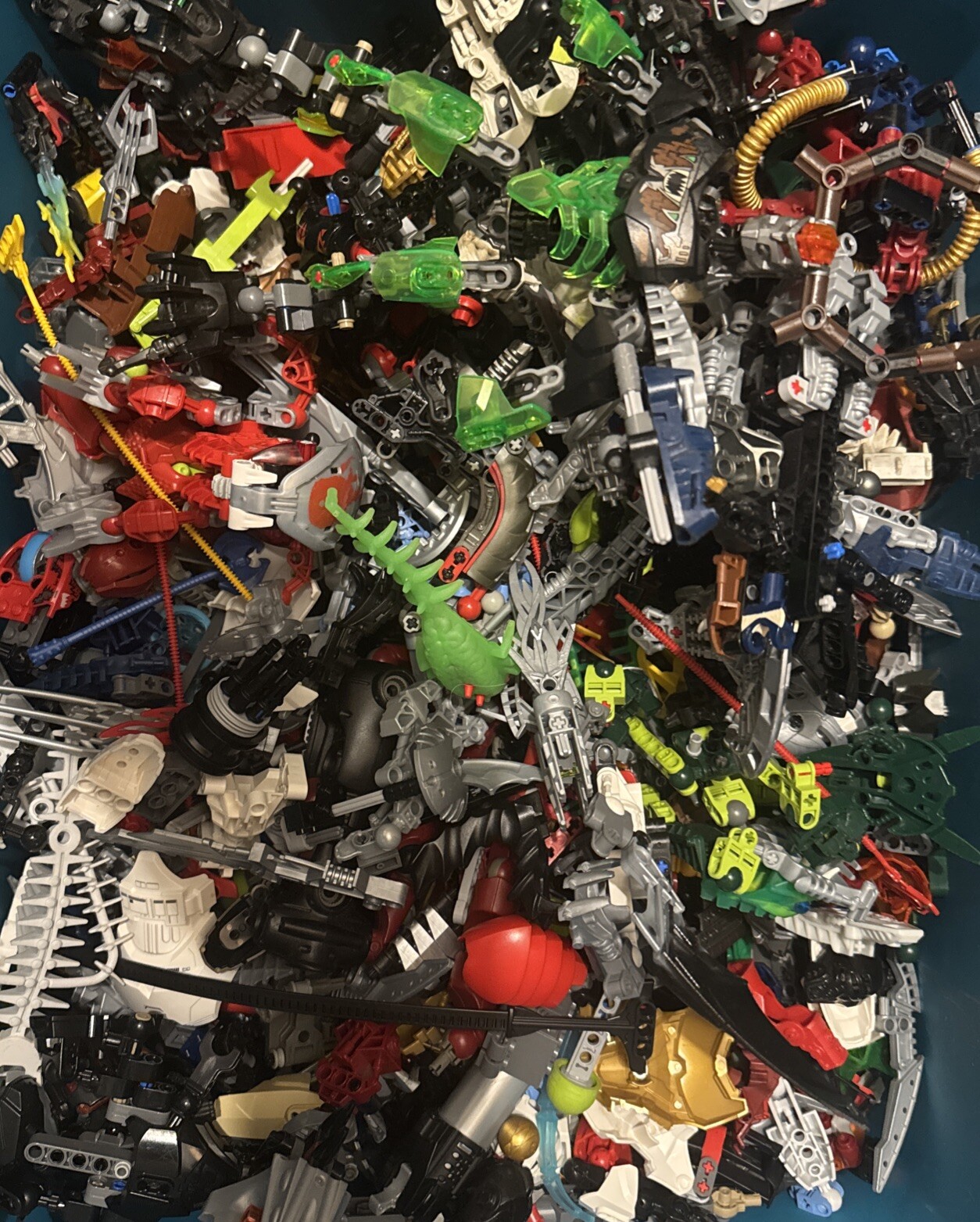 Lego 50 Random Bionicle Technic and/or Hero Factory Pieces Parts Bulk With Masks