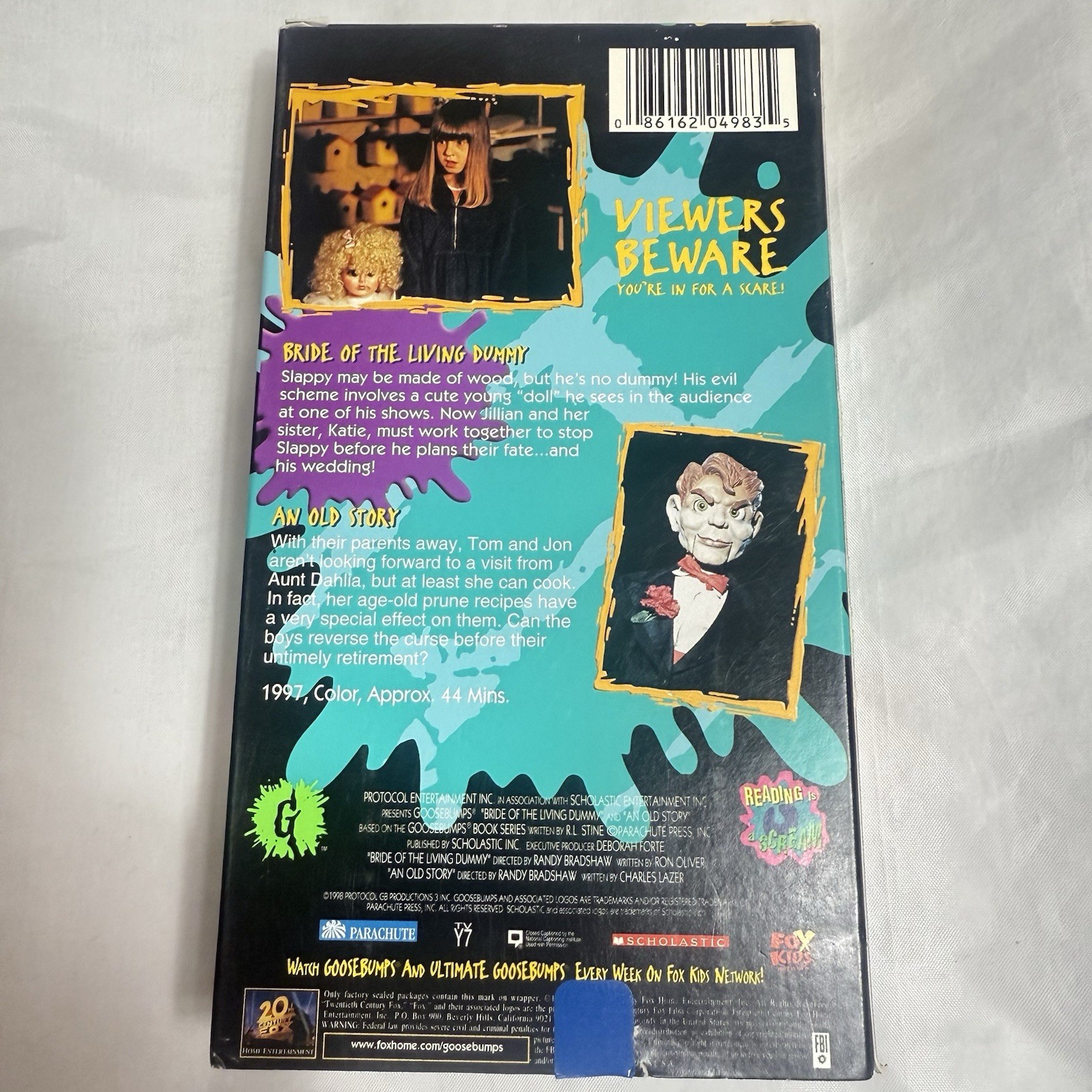 Ultimate Goosebumps Bride of the Living Dummy and An Old Story VHS 1997 Rare