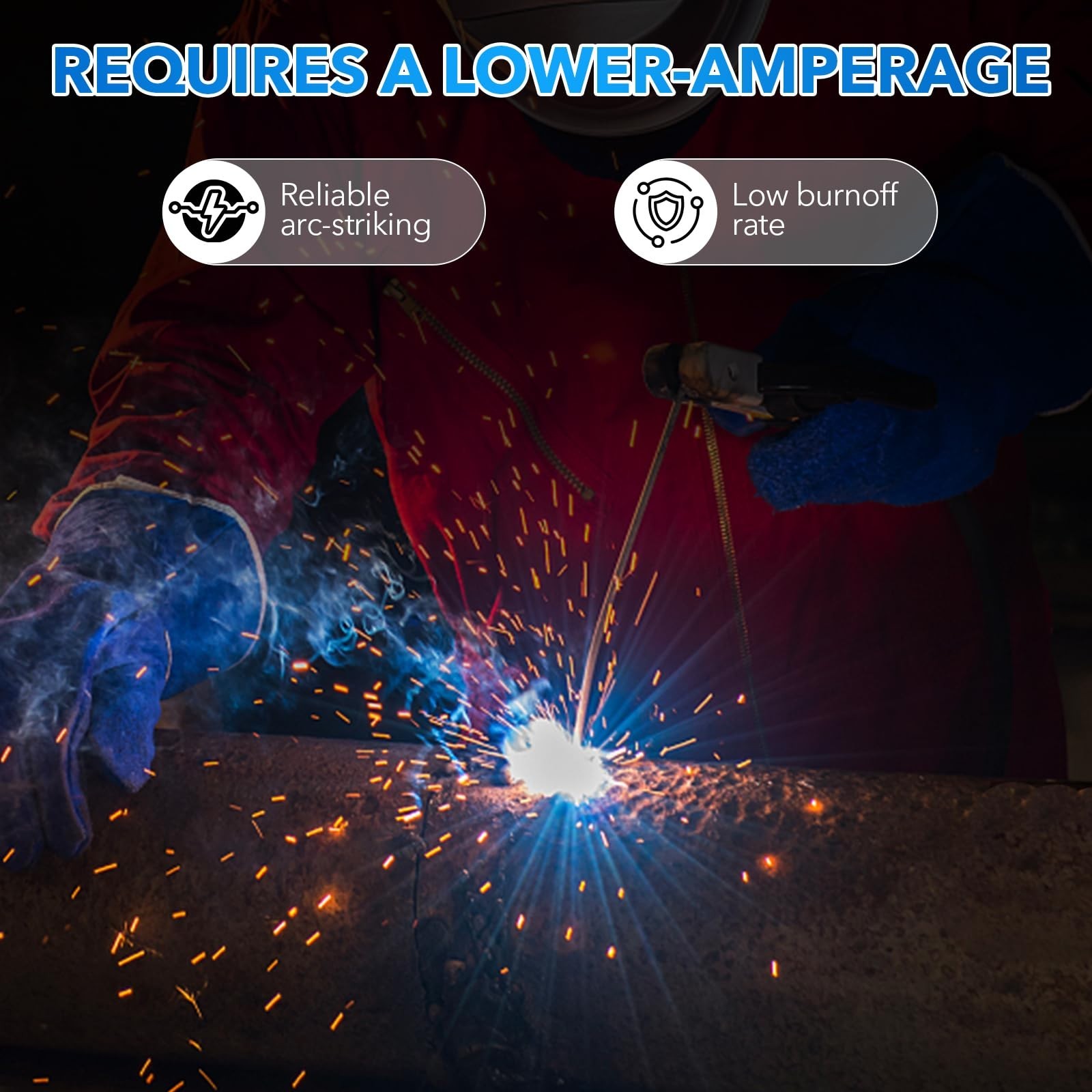 E6013 Welding Rods 3/32", Carbon Steel Stick Electrodes All Position, 5LB