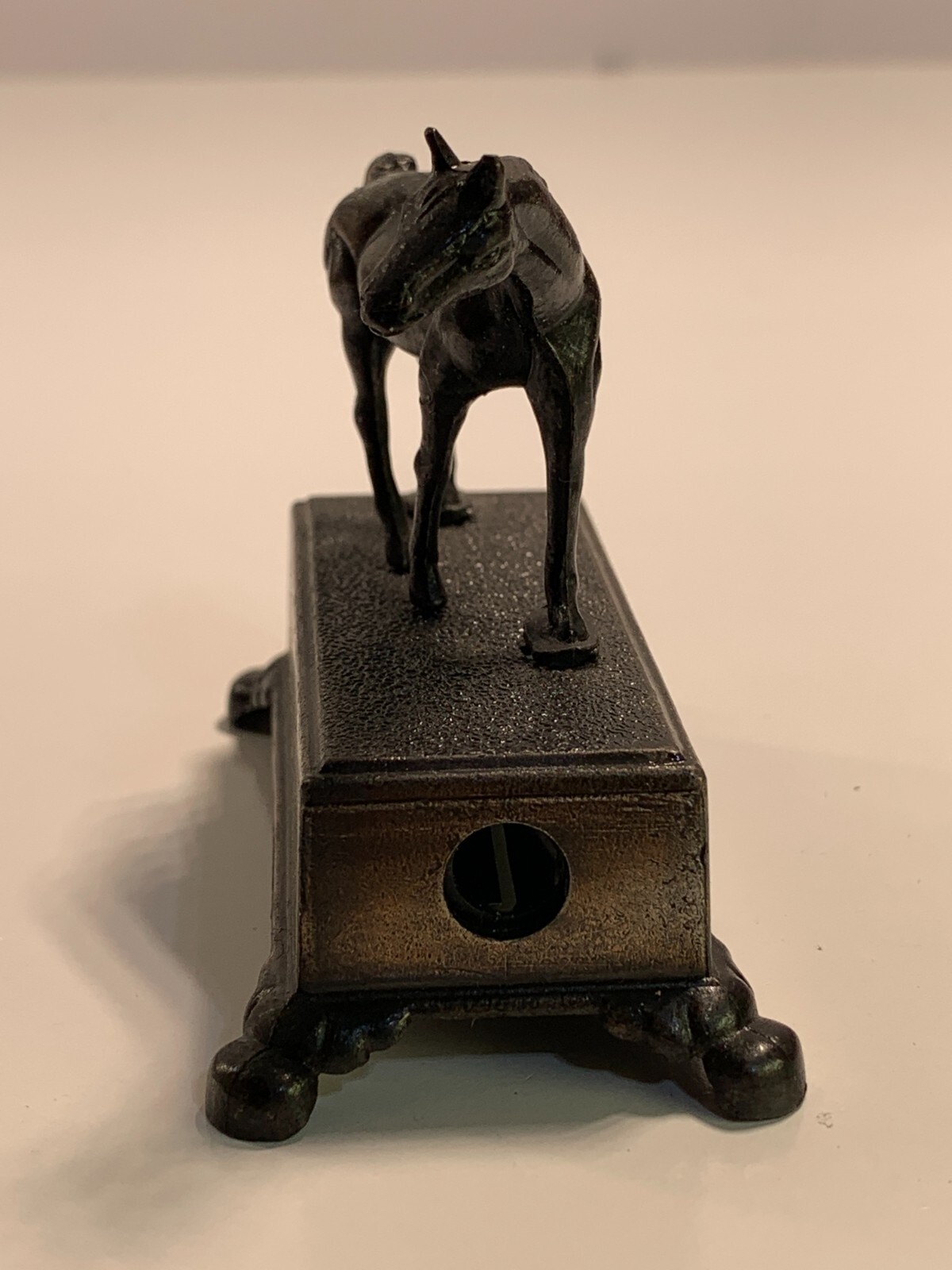 Vintage Die-Cast Pencil Sharpener Elegant Horse Statue PSD3
