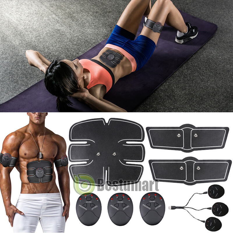 Ultimate EMS AB & Arms Muscle Simulator ABS Training Abdominal Trainer Pad Sets
