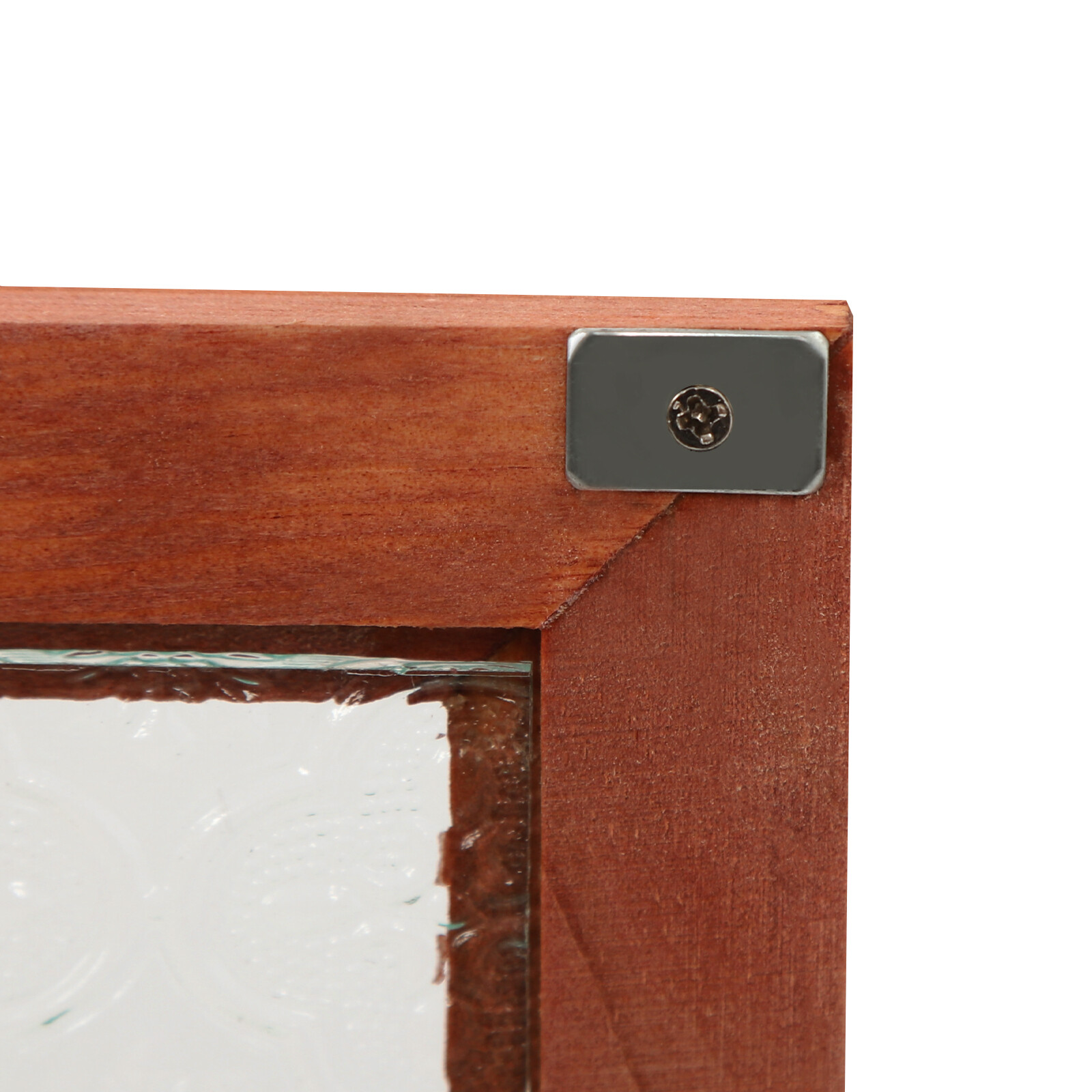 Wood Storage Cabinet, 2-tier Storage Cabinet with 2 drawers, Double Door Storage