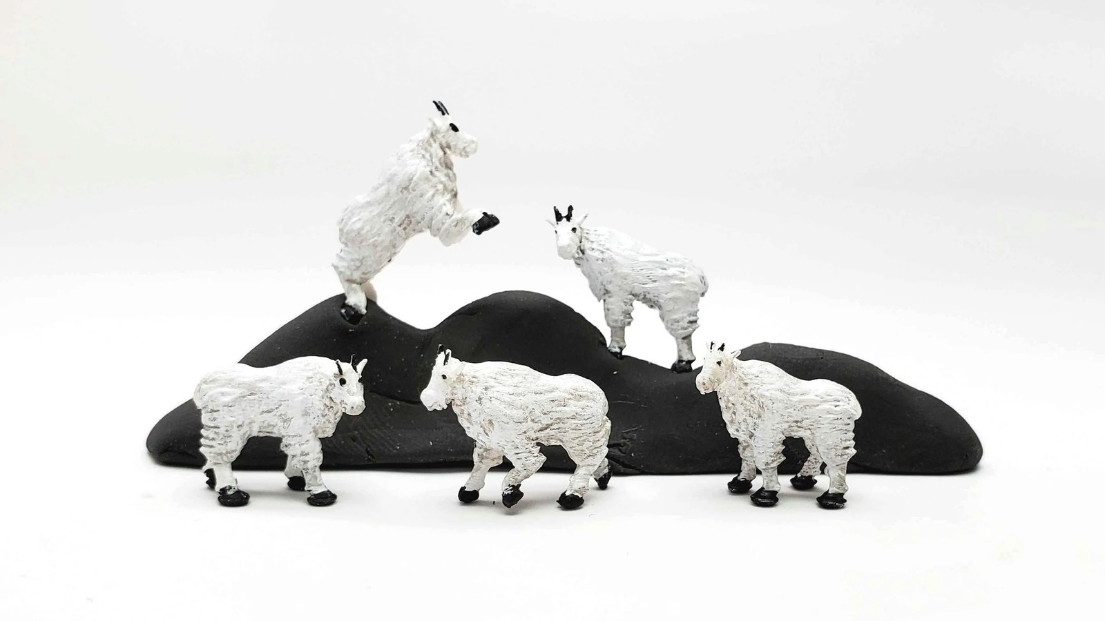 Mountain Goat Pack for Miniature Animals in HO Scale N Scale Z Scale