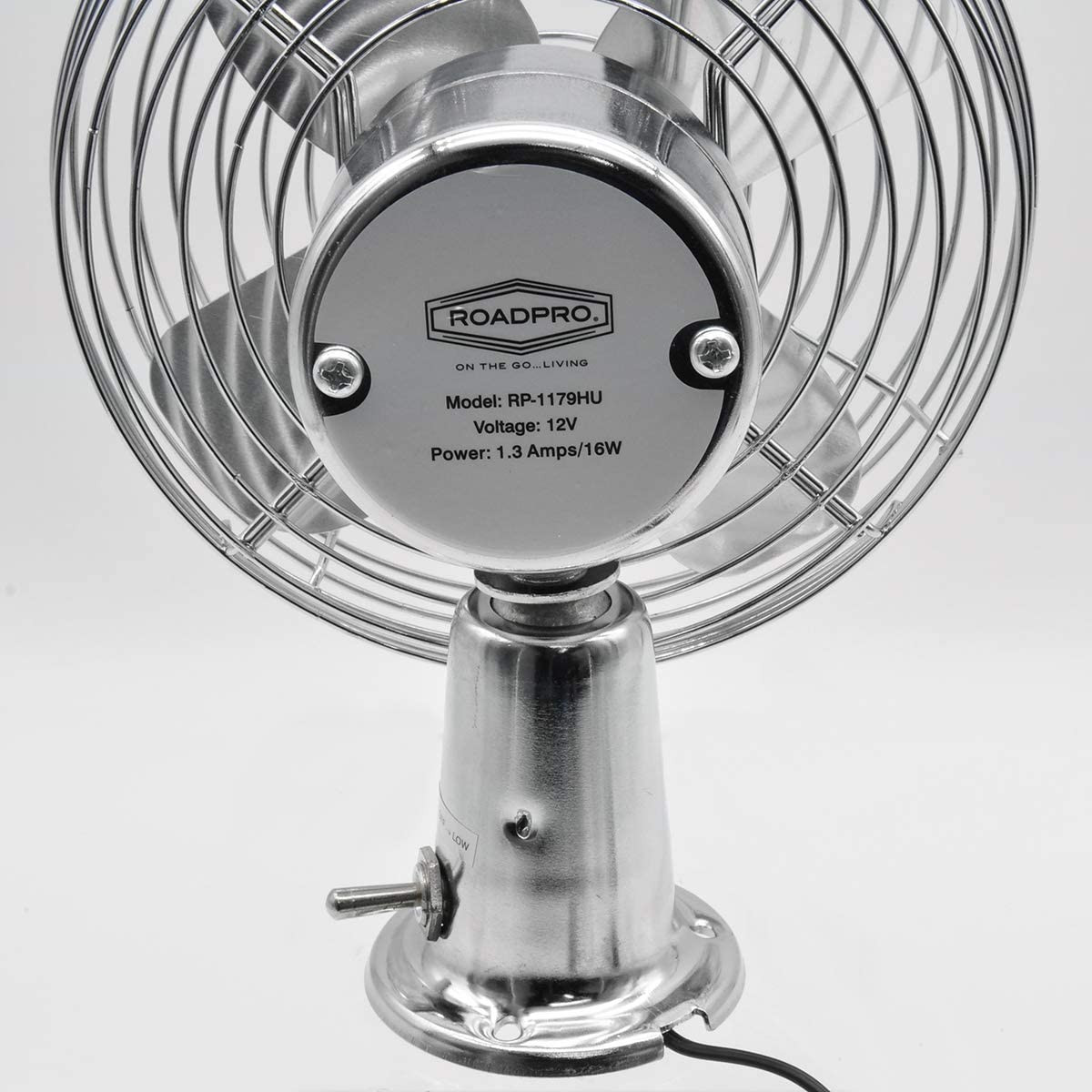 Heavy Duty 12V Car Fan 7.5in Metal Dash Mount 2-Speed Truck Cooling Fan