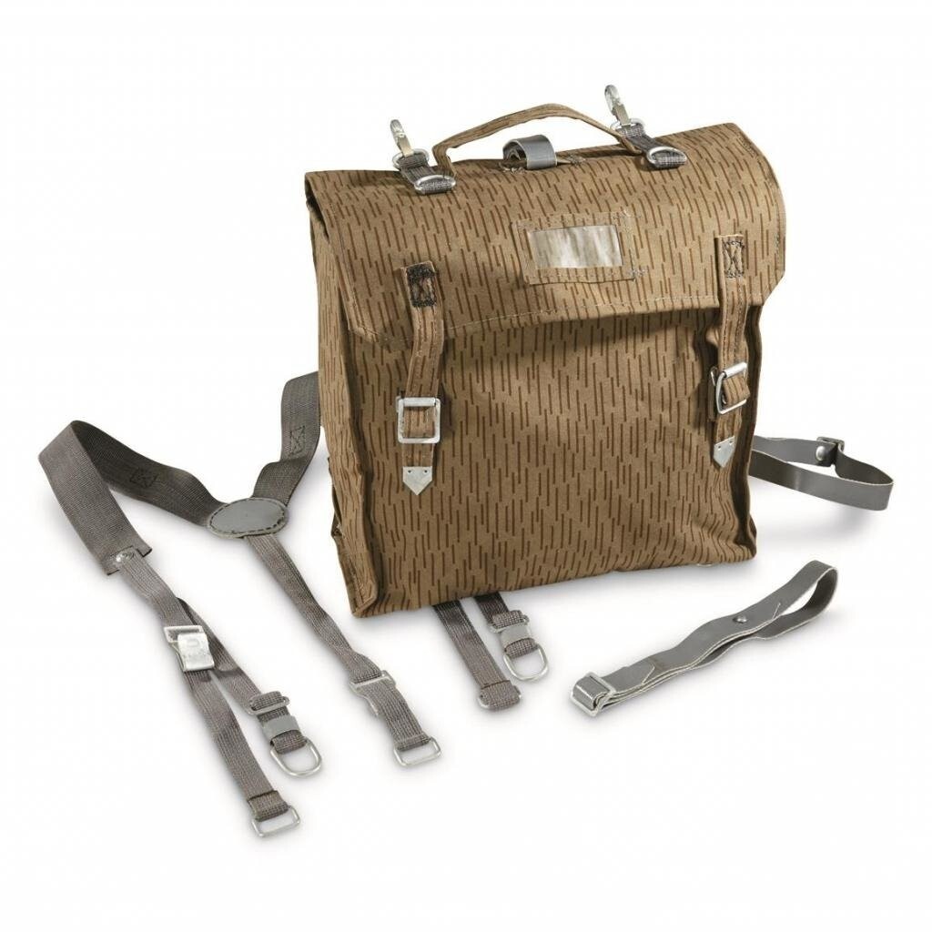 East German NVA Rucksack Strichtarn Camo Field Pack Raindrop Backpack Field Gear