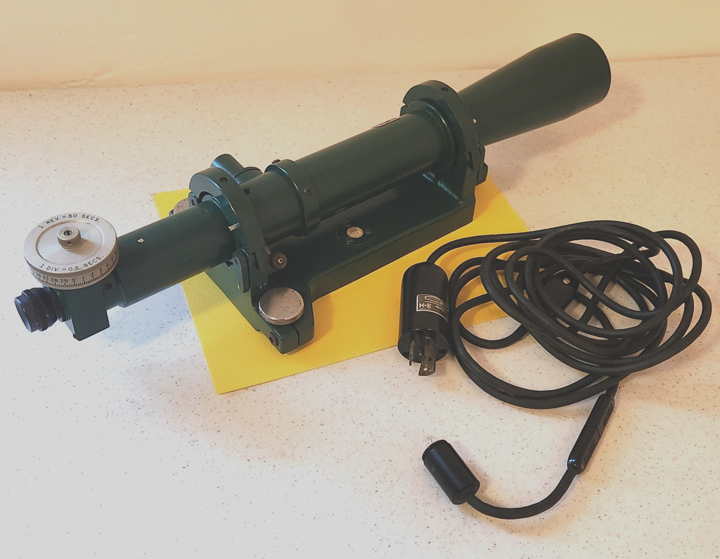 K&E Keuffel & Esser 71-4210 Autocollimator including lighting & manual. Tested