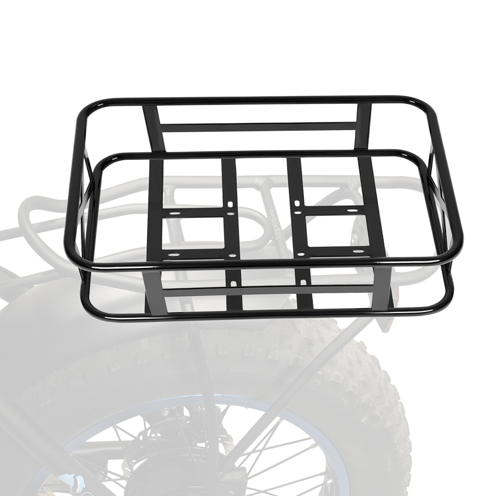 Electric Bike Rear Basket Rear Mount Bicycle Storage Basket for Most Bikes 464mm