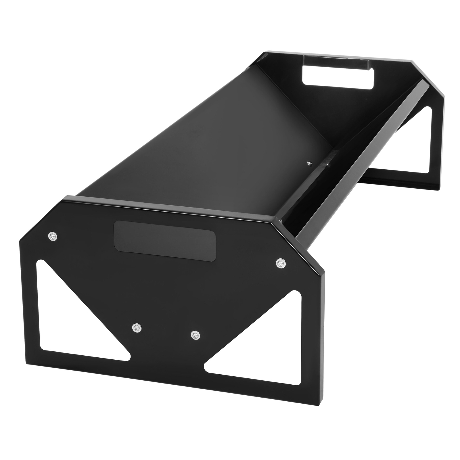 V-Shaped Livestock Feeding Trough 45'' Hay Feeder Black for Goats Calves Horses