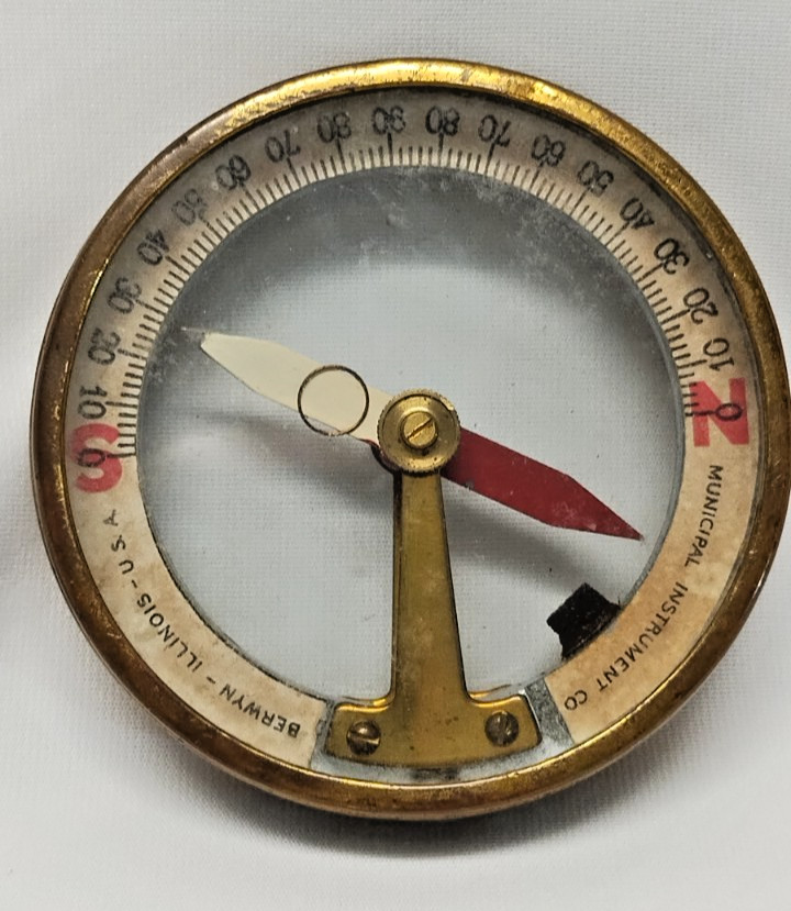 Vintage Municipal Instrument Mining Compass
