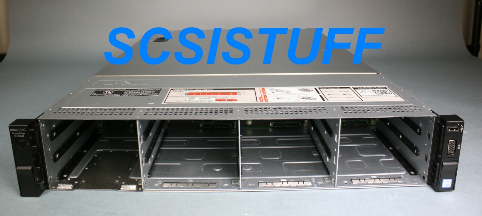 Dell PowerEdge R730xd Chassis 16x 3.5" +2x 2.5" Backplanes & Trays