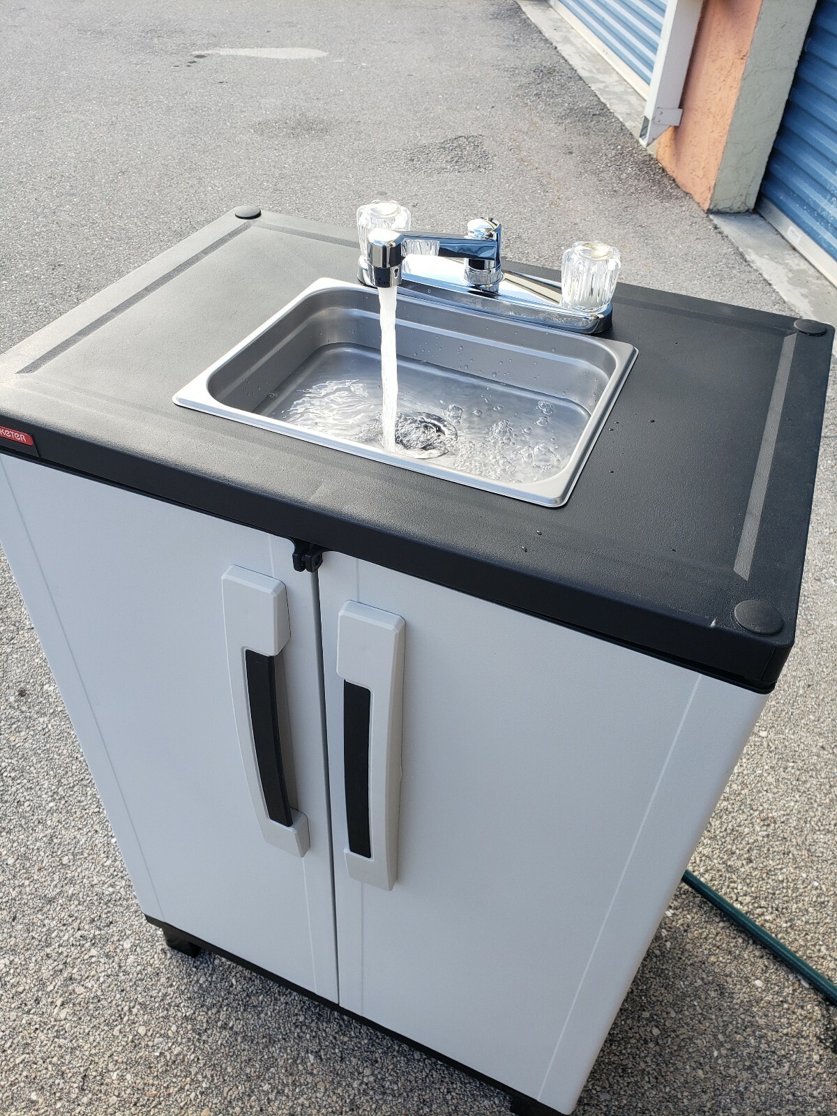Outdoor sink Portable Hand Washing Sink Station,self contained,garden sink