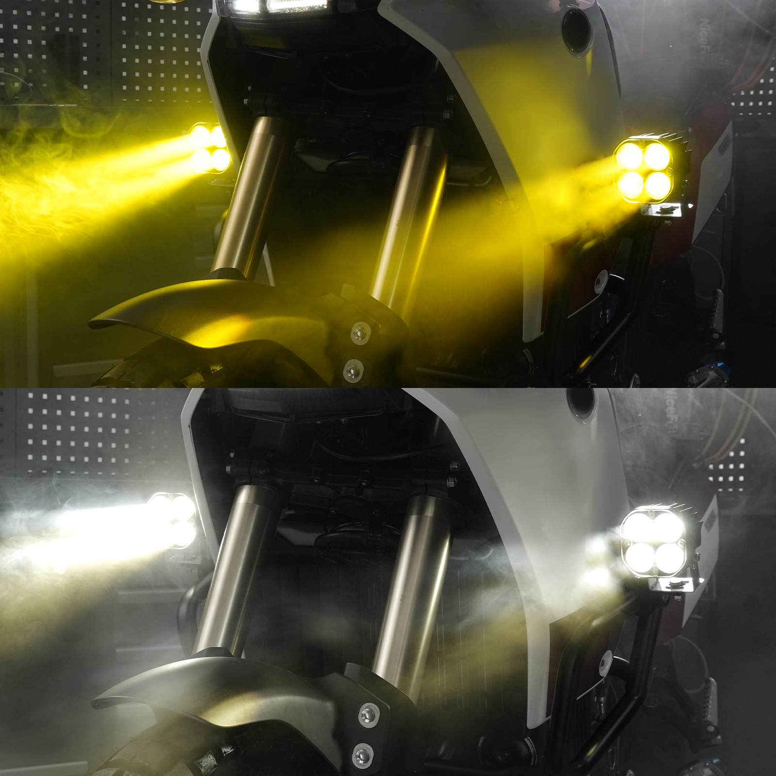 Adjustable Front Bumper Spot LED Work Light Pods for Yamaha Tenere 700 XTZ07 19+