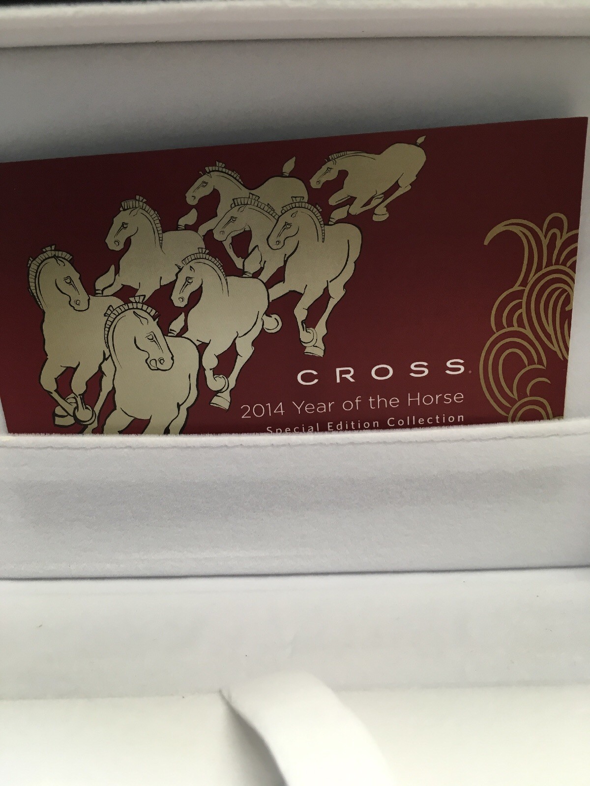 Cross Sauvage 2014 Year Of The Horse Imperial White Lacquer Ballpoint Pen
